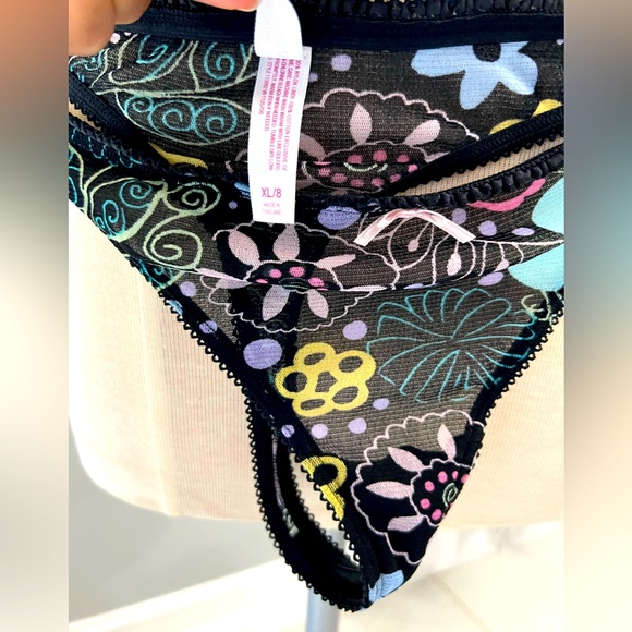 😍 Xhiliration Intimates 3 piece fun and flirty set in bright, beautiful colors - Picture 3 of 5